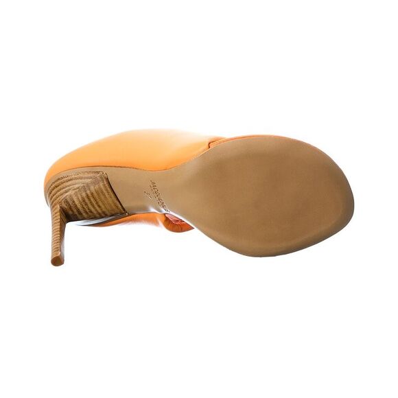 Jacquemus Les Mules Limone Leather Sandal, Orange - Picture 4 of 5